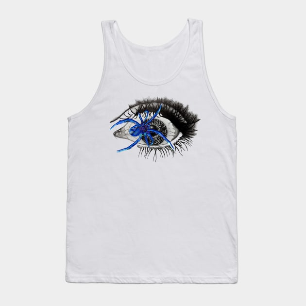 Blue Flowers Tank Top by Tyrell Corporation